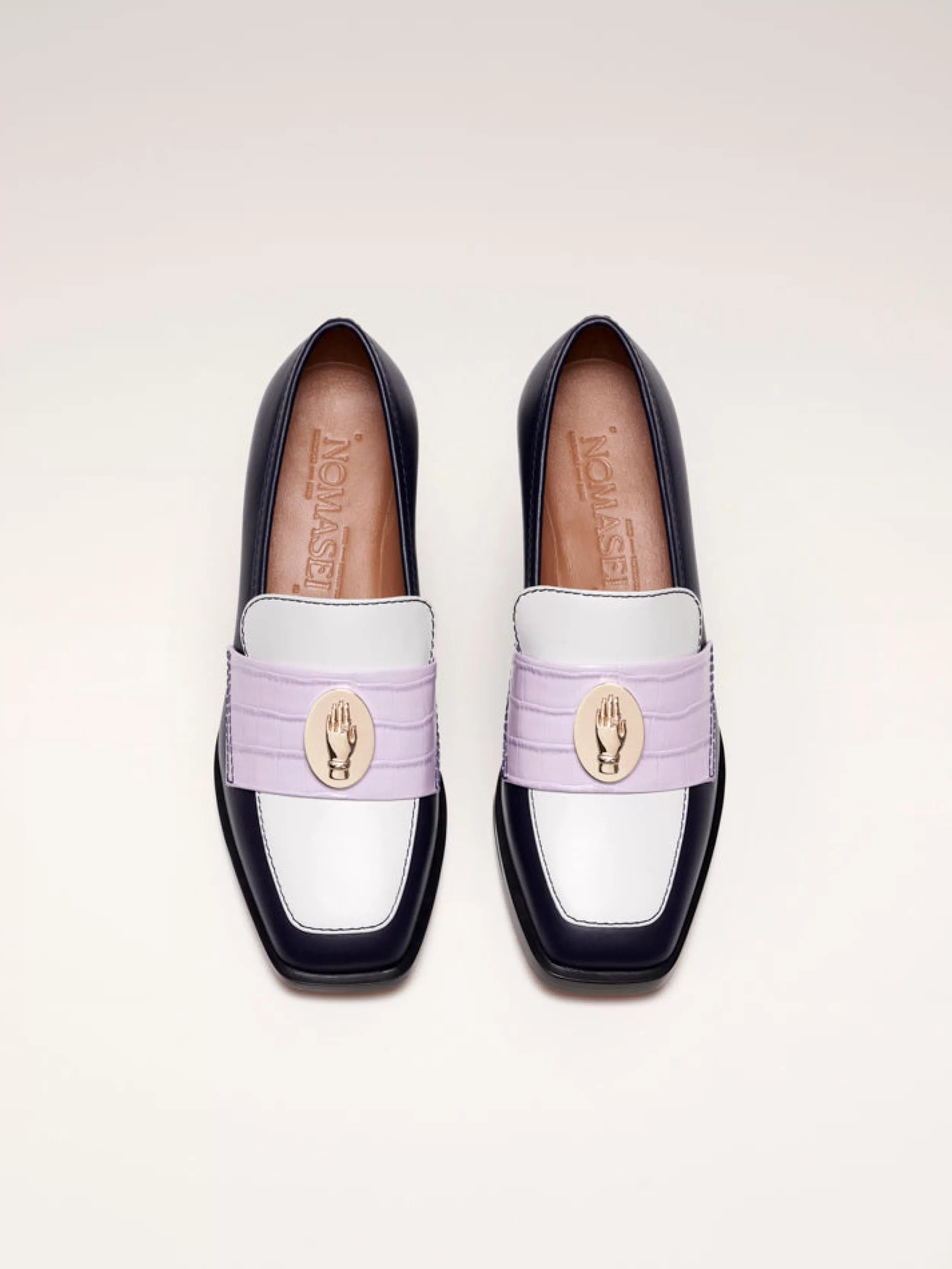 Nomasei NONO-Mocassins-Tricolore-Lilas- Nono | Mocassins & Derbies